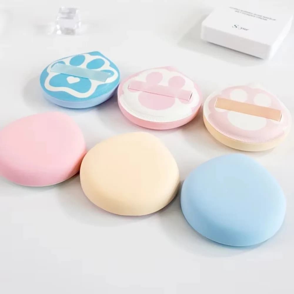 Cat Claws Shape Cute Powder Sponge Puffs Foundation Cream Portable Cushion Puff Beauty Cosmetics Tool Air Cushion Makeup Sponge