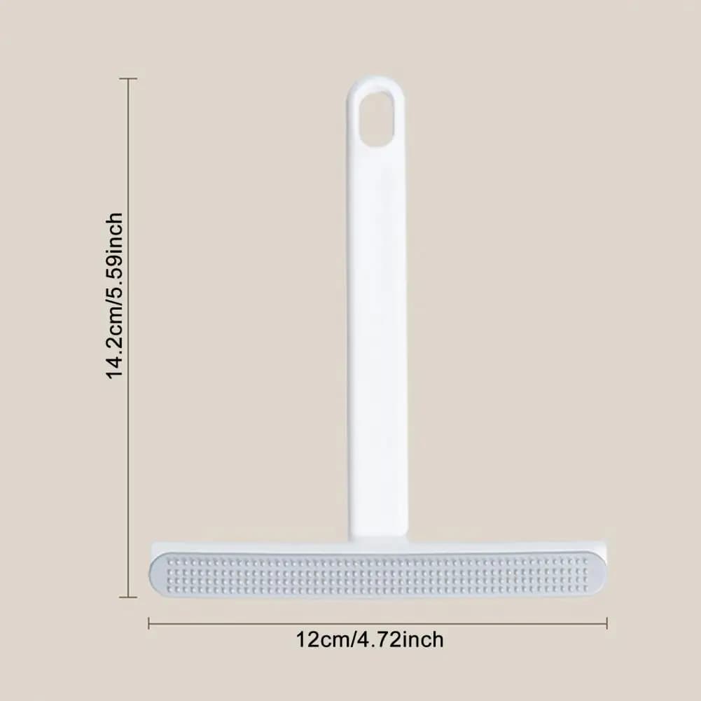 14CM Rasoio per vestiti in gomma morbida Design a doppia testa Spazzola per pelucchi Manico ergonomico manuale Strumento per la rimozione dei tessuti Strumento per la manutenzione dell'abbigliamento