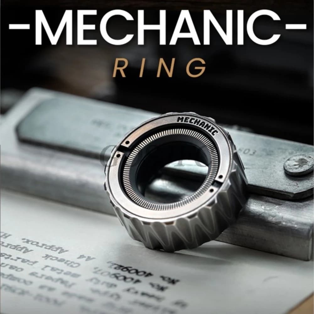 LAUTIE EDC Mechanic E Ring Spinner Spy Wars Series Metal Fidget Slider Fidget Spinner giocattolo per adulti