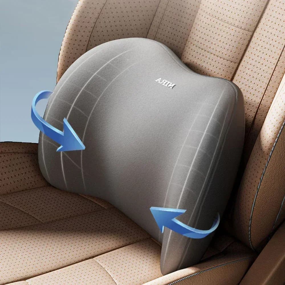 Poggiatesta per auto Supporto lombare Memory Foam Supporto lombare vertebrale Cuscino per il collo dell'auto Cuscino per la schiena Accessori per interni per auto da ufficio