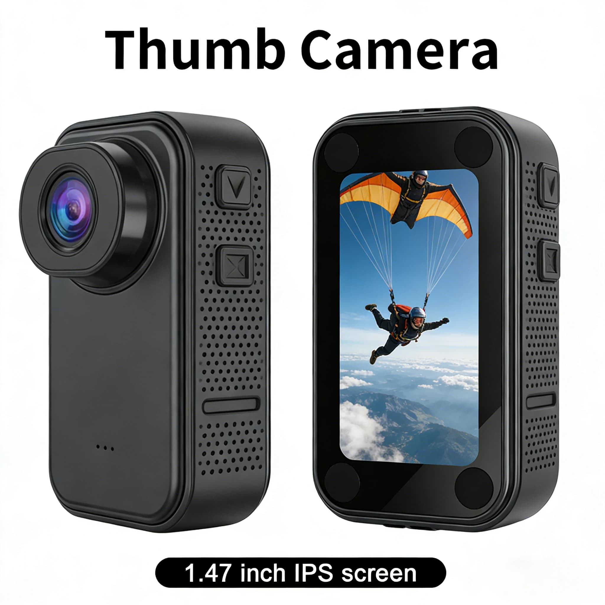 Action Camera HD 1080p from 1,44 Inches for Children, External Video Recorder, Mini Camera Compact with Memory Card
