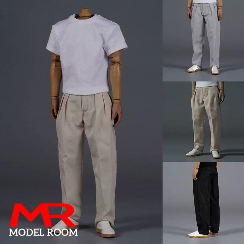 AFS X012 Pantaloni casual larghi maschili in scala 1/6 Pantaloni stile coreano Modello adatto 12 ''AT020 BD001 MB001 Soldato Action Figure Body Dolls