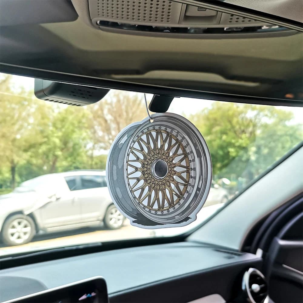 JDM Car Deodorant Pretty Girl Hanging Mirror Rear Perfume Aroma Disc Brake Shock Absorber Solid Paper Accessories