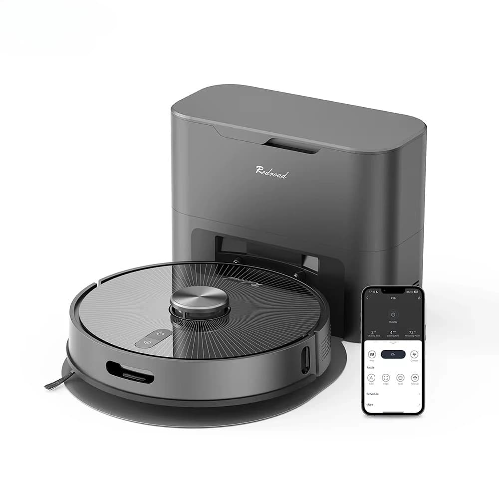 Robot Aspirapolvere con Controllo App Mobile, Elettrodomestico Smart per Casa, Aspiratore Umido e Secco R10
