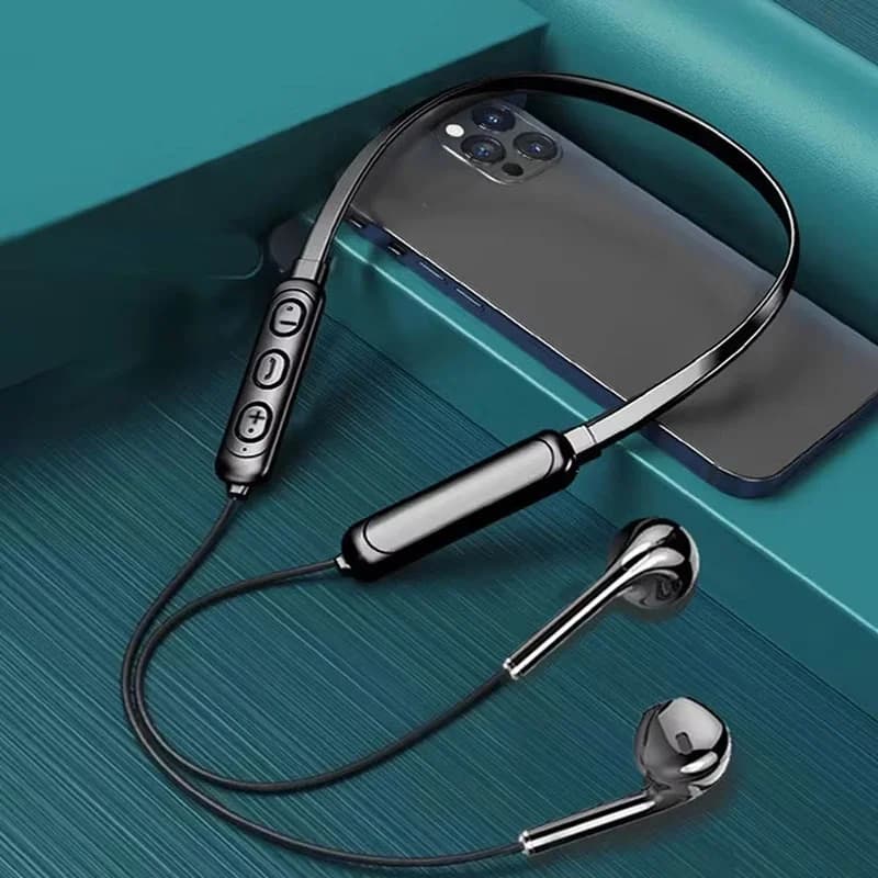 Auricolare Bluetooth da appendere al collo con microfono HD per iPhone Xiaomi Huawei, riduzione del rumore, accessorio audio per sport e fitness