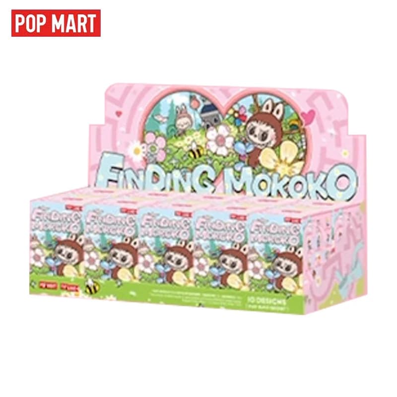 POP MART Originale Serie Finding MOKOKO - Blind Box con Figure Trendy, Mystery Box MOKOKO, Figure Anime Labubu, Decorazione Skullpanda