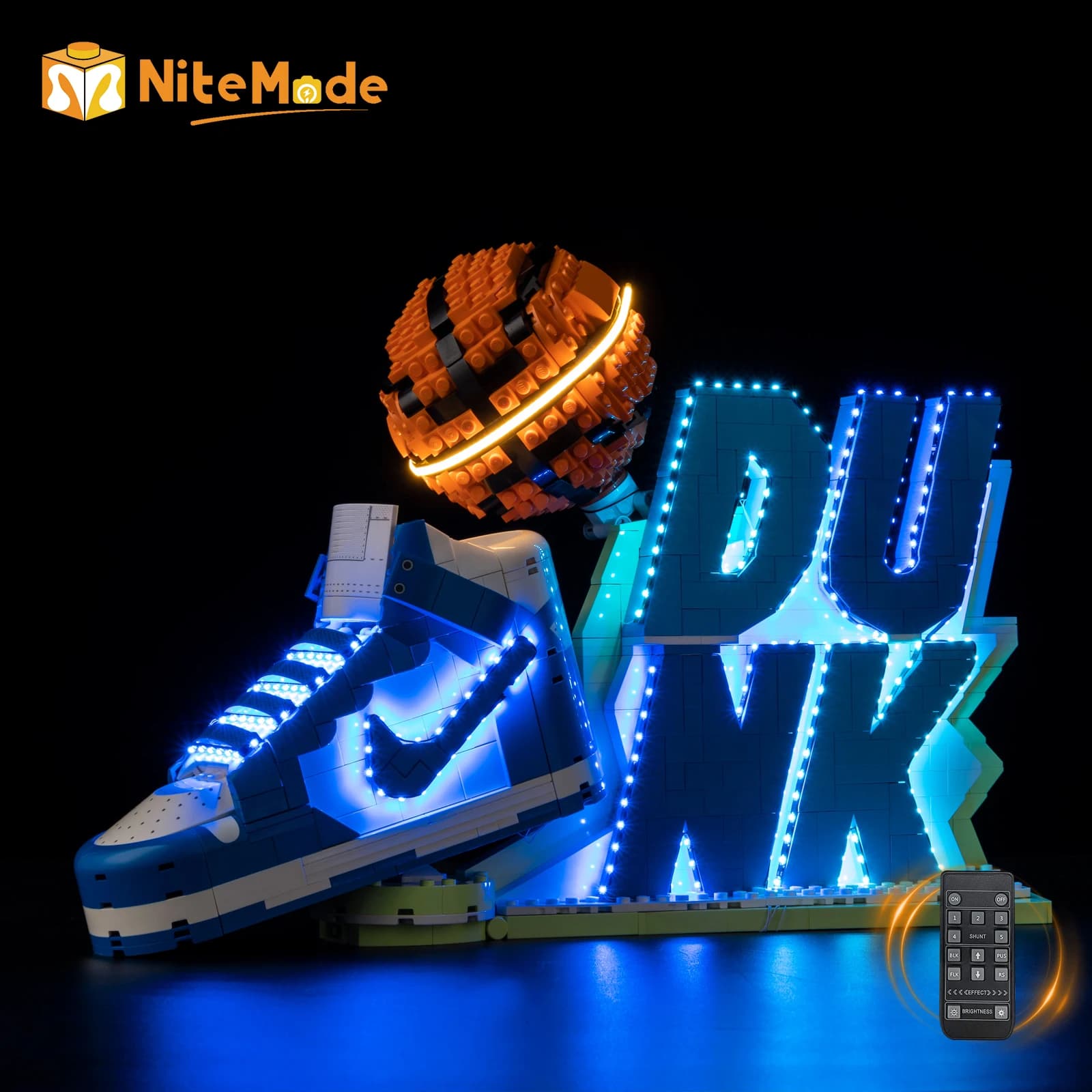 Set di luci a LED Easylite adatto per Nike Dunk LEGO Set 43008 (senza modello)