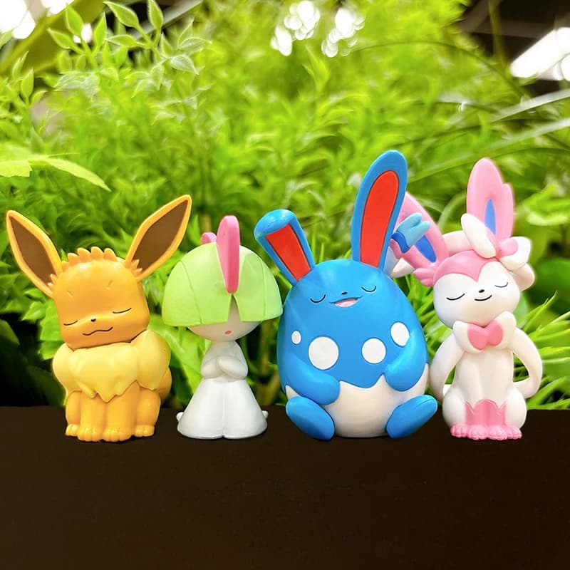 Pokemon Spalla Scatola cieca per dormire Giocattoli Figura anime Ralts Azumarill Modello Giocattoli per bambole Raccogliere ornamenti Regali per bambini