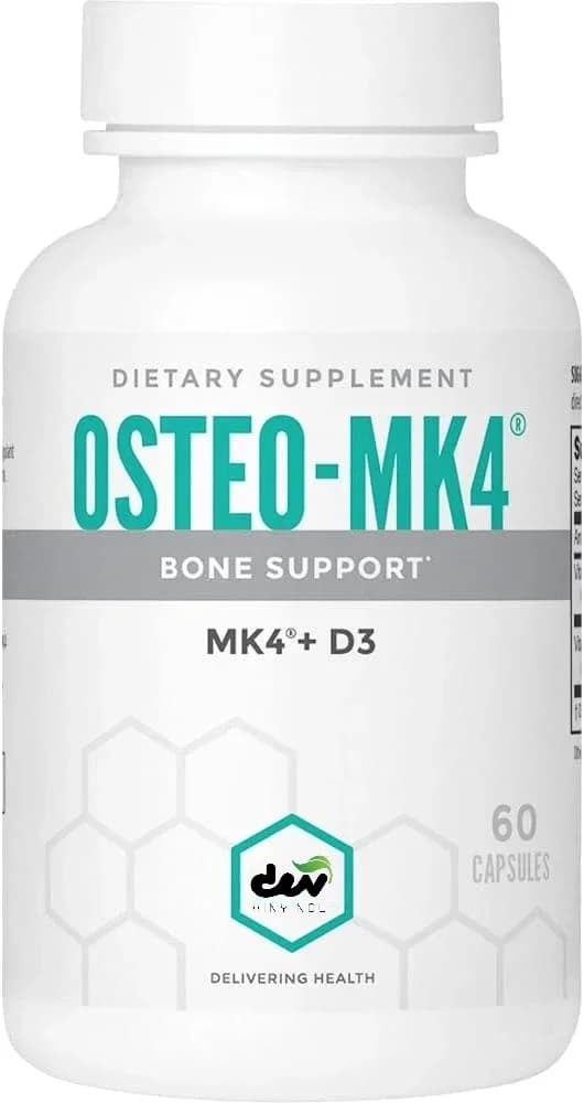 45 mg bone support supplement with vitamin D and K complex to improve health and bone function