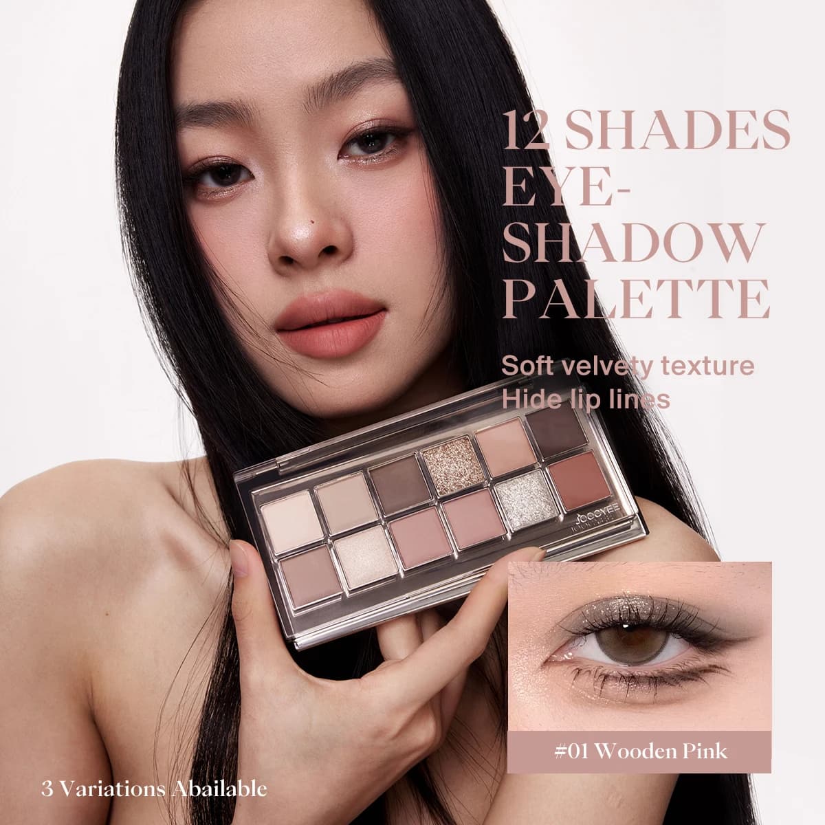 JOOCYEE shade palette with 12 shades