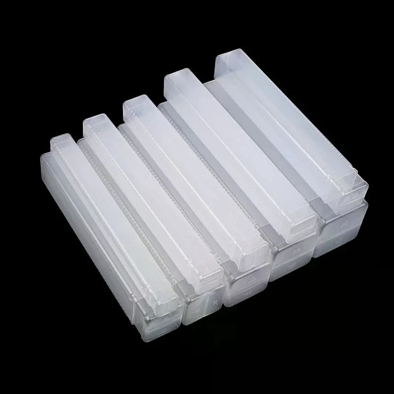 5Pcs Drill Bit Packaging Box Milling Cutter Square Telescopic Storage Box Tool Case For Milling Cutters