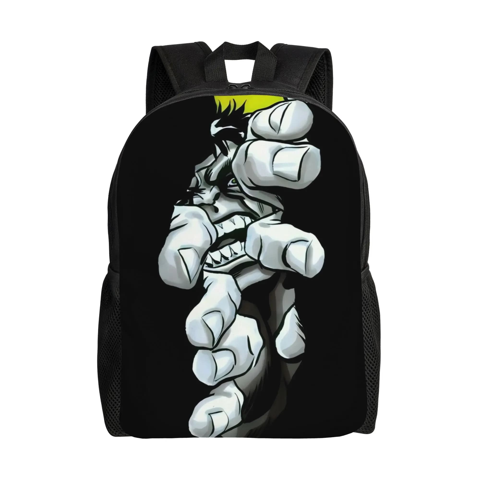 Zaino per la scuola Marvel Hulk: Borsa portaoggetti per studenti delle scuole superiori - Collezione Solid Emerging Breaking Through