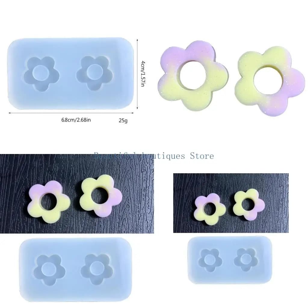 Stampo riempitivo per shaker shaker resina U4LF, stampo epossidico in silicone, stampo fiori in resina