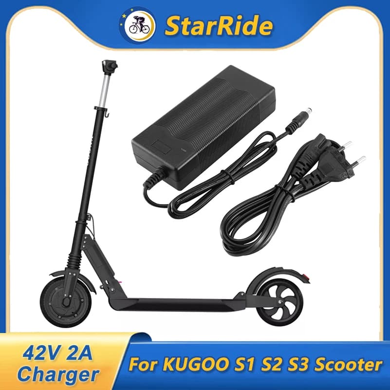 Caricabatteria di alimentazione 48V 2A per KUGOO S1 S2 S3 accessori per Scooter elettrici parti dell'adattatore di ricarica rapida uscita ue