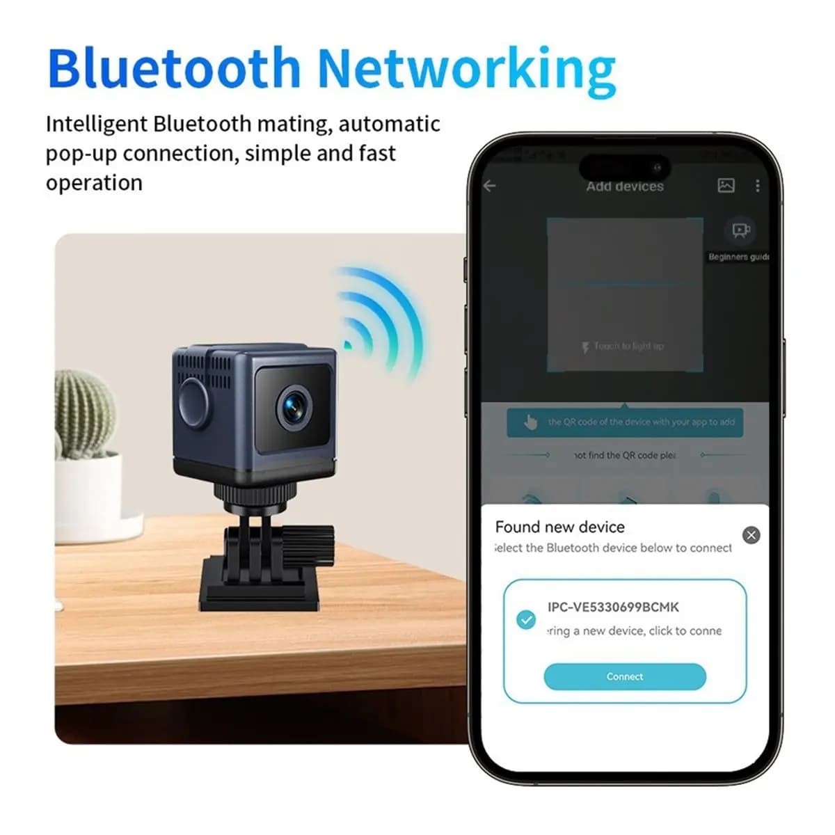 (BAAY) Telecamera di sicurezza, telecamera wireless per interni da 2,4 GHz, rilevamento del movimento, sorveglianza domestica per il monitoraggio di neonati, animali domestici e babysitter