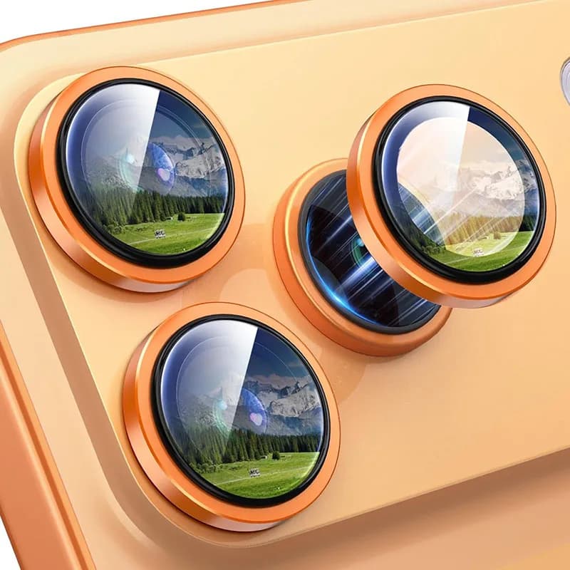 Anello in lega Obiettivo posteriore in vetro temperato per Apple IPhone 17 Pro Tappo di copertura della fotocamera Protezione dell'obiettivo della fotocamera in metallo per IPhone 17 Pro Max