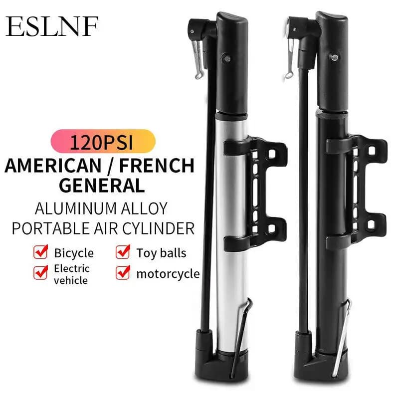 Pompa d'Aria per Bicicletta ESLNF 120PSI - Gonfiatore Portatile Mini per Pneumatici MTB/Bici da Strada, Accessorio Essenziale per Ciclismo