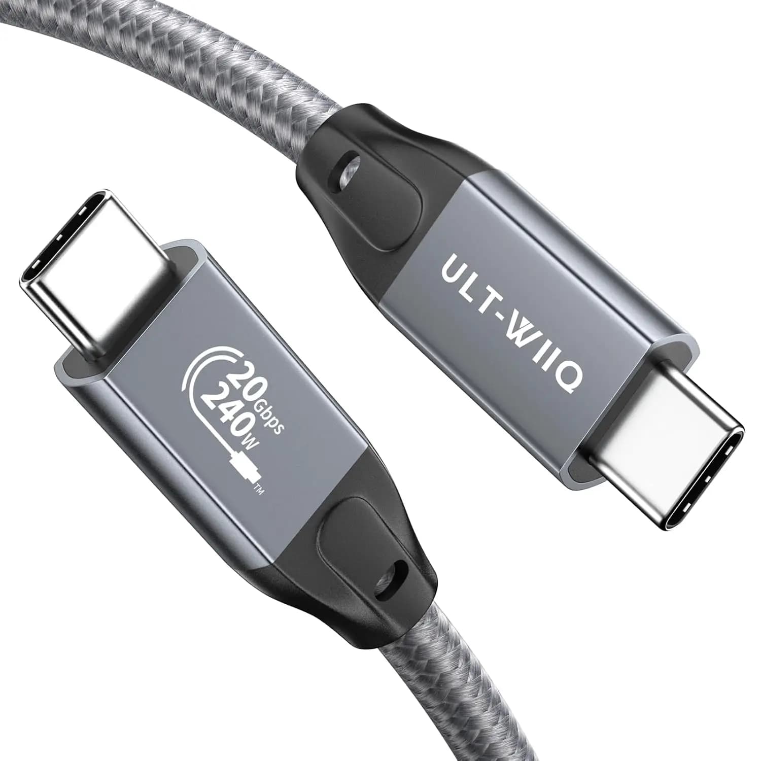 Cavo USB-C 3.2 Gen2x2: Ricarica Rapida 240W, Trasferimento Dati 20Gbps, Uscita Video 8K per MacBook, iPhone, Laptop (2m)