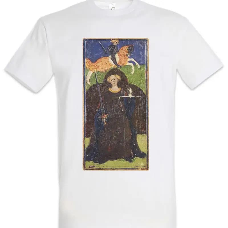 Tarot Arcanum Justice T Shirt Card Cards Symbol Sign Logo Insignia The