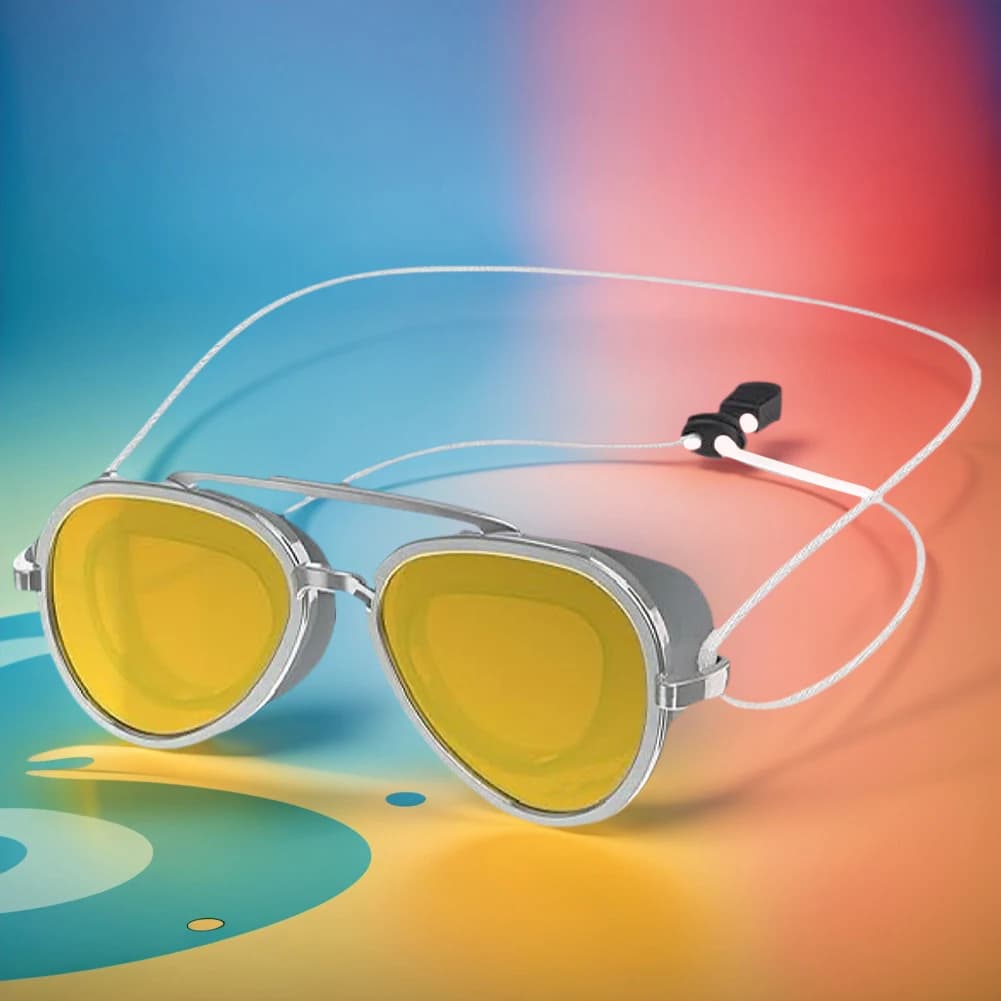 Full View Adjustable Surf Glasses UV Protection Waterproof Swimming Glasses for Men and Women Adult
