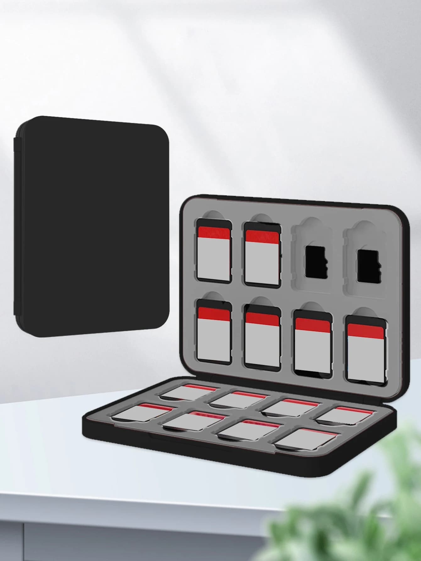 Adatto per cartuccia ad assorbimento magnetico per carte da gioco Switch 16 in 1 nera