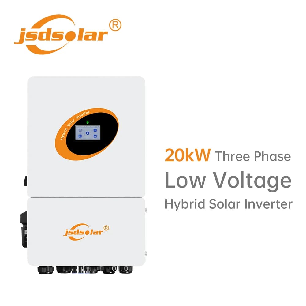 Inverter Fotovoltaico Trifase Jsdsolar 20kW DC/AC, Bassa Tensione 5kW 10kW 15kW, Pannelli Solari e Inverter per Uso Residenziale