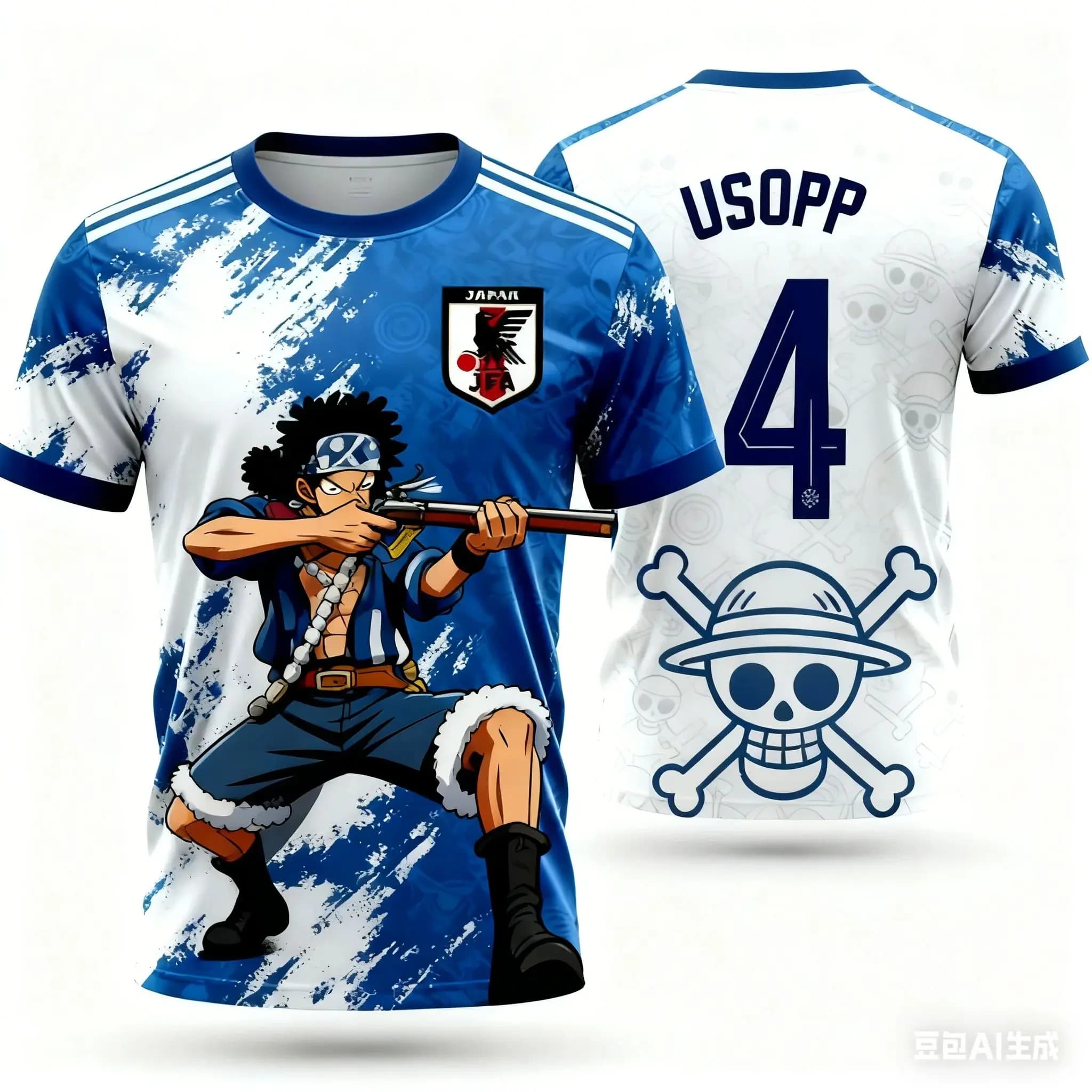 Maglia da Calcio One Piece Luffy Giapponese, T-shirt per Uomo e Bambino, Kit Speciale da Calcio, Felpa ad Asciugatura Rapida per Adulti/Uomini/Donne