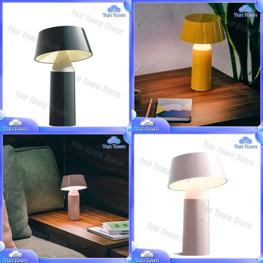 Charging Portable Desk Lamp for Bedside Night Light for Study Office Creative Cute Design LED USB Rechargeable Table Lamp