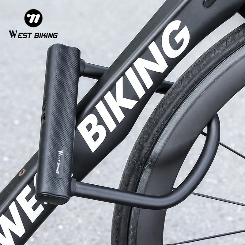 Lucchetto a U WEST BIKING per Bici da Strada e MTB, Antifurto Resistente per E-Bike, Serratura di Alta Sicurezza per Porte, Accessori per Biciclette