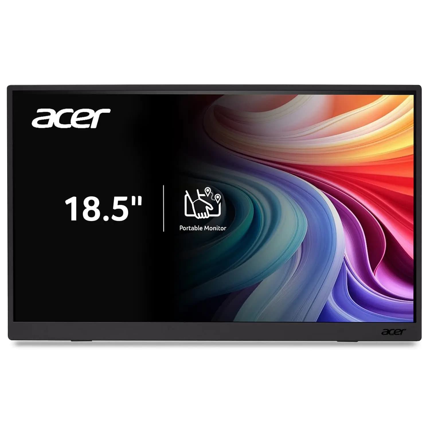 Monitor Portatile IPS FHD da 18,5 Pollici con Adaptive-Sync, Design Sottile per Laptop PC/Mac, 100Hz, USB-C e HDMI