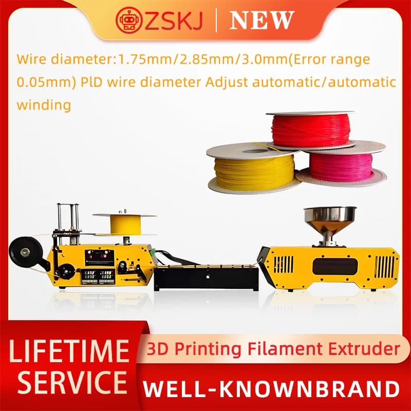 HT400 Desktop 3D Print Extruder Filament Maker For 3D Filament Automatic Wire Diameter 1.75mm 3mm for PLA PETG PA ABS PC PP