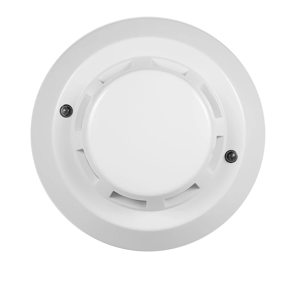 Rilevatore di fumo fotoelettrico cablato Sensore di allarme ad alta sensibilità Anti masterizzazione Connettiti alla zona cablata per casa/negozio/hotel/fabbrica