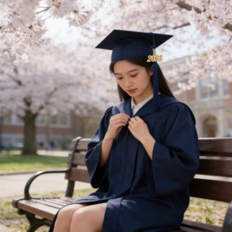 Set di Toga e Cappello per Laurea, Master e Dottorato, Uniforme Accademica per Studenti Universitari, Costume per Cerimonia di Laurea