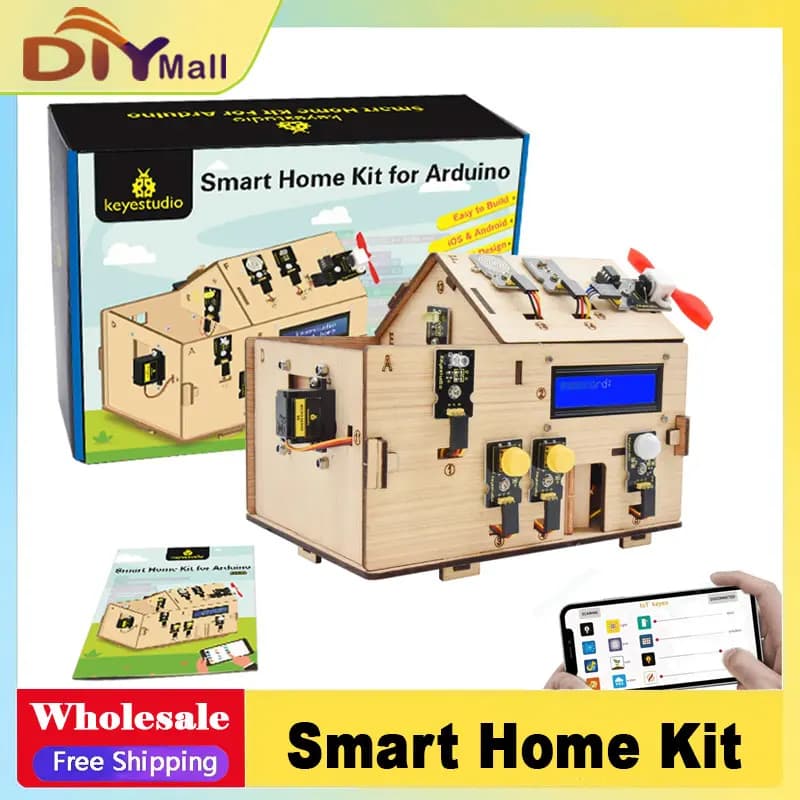 Keyestudio Smart IoT Home Kit with PLUS card Arduino Starter Kit for DIY projects Programming STEM Domotica