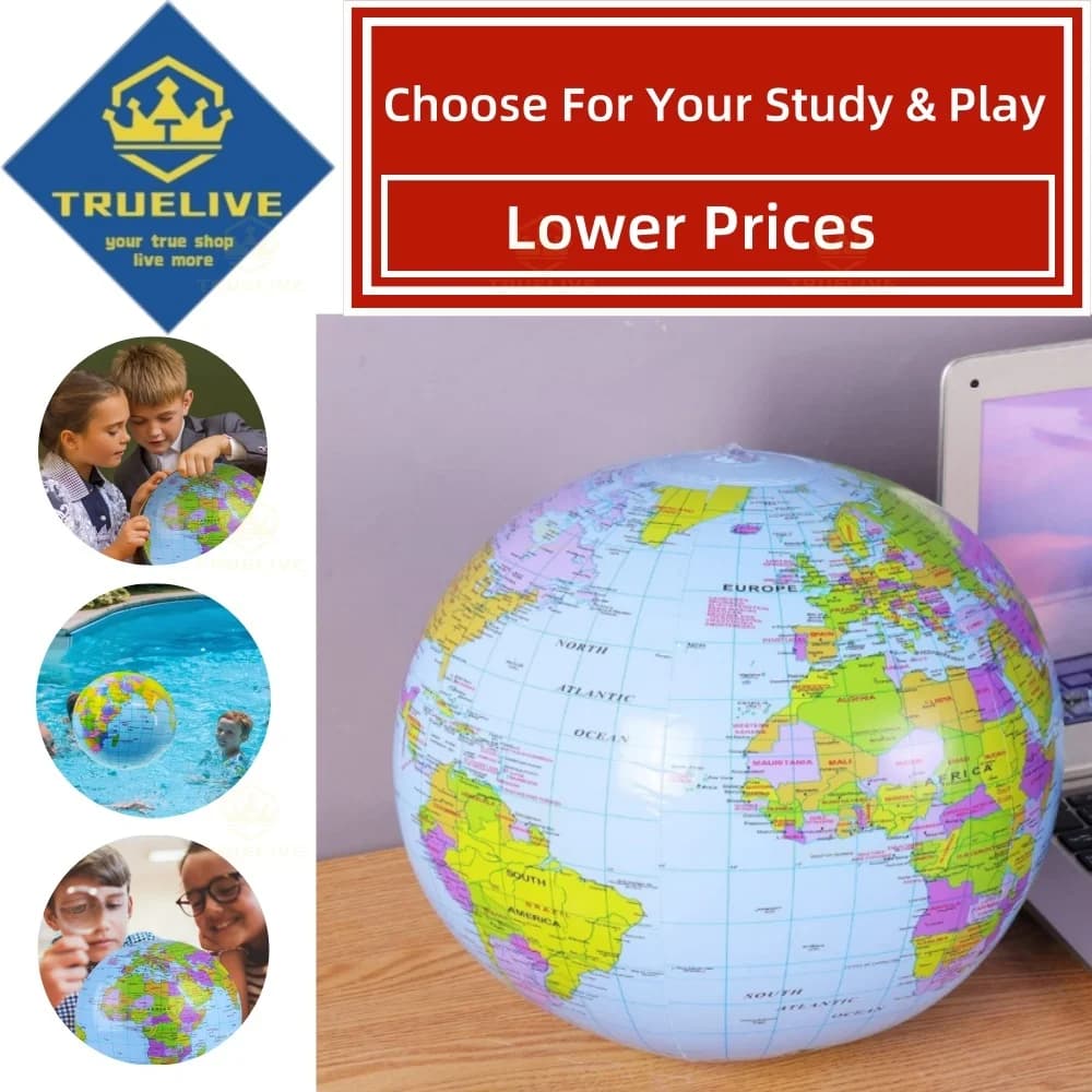 10/5/3/1PCS 16 Pollici 30 centimetri Globo Gonfiabile Versione Inglese Del Mondo Terra Oceano Mappa Gonfiare Globo Beach Ball giocattoli educativi