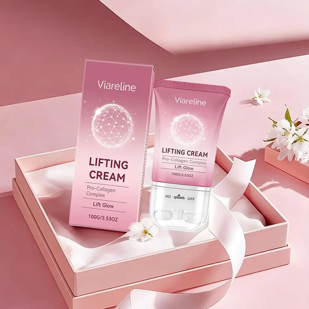 Viareline Collagen Firming And Lifting Massage Cream Pro Collagen Complex Migliora il rilassamento cutaneo e riduce le linee sottili Cura della pelle