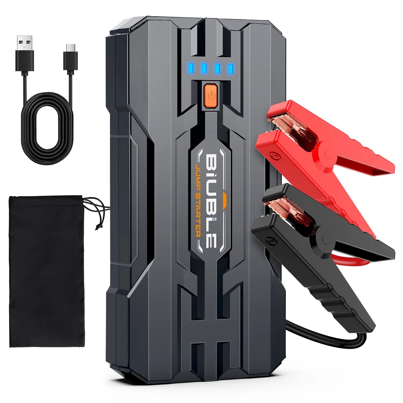 Batteria per avviamento per auto 3000A Jump Box Batteria per avviamento per auto portatile con cavi di ponticello estesi
