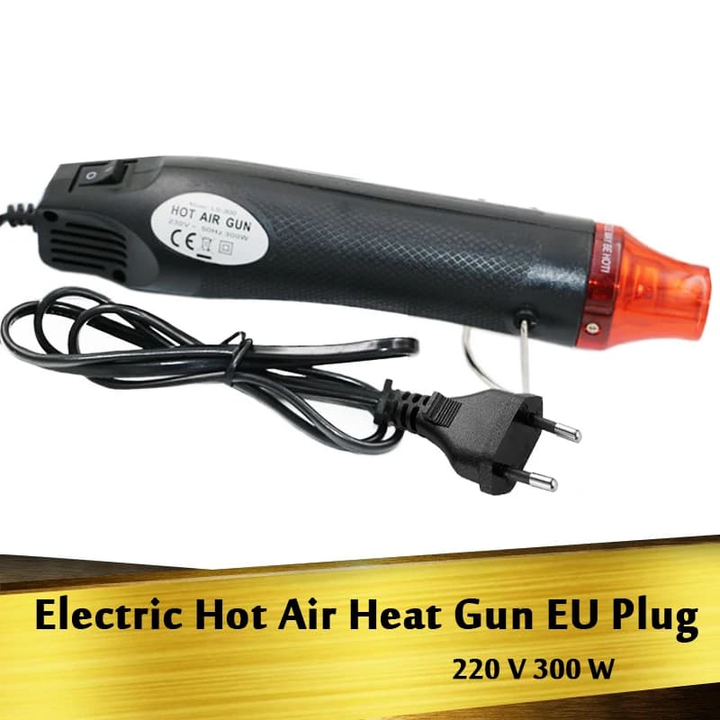 1 pz 220 V 300 W pistola di calore elettrica spina ad aria calda di strumenti UE di auto avvolgenti in vinile pellicola di vinile auto