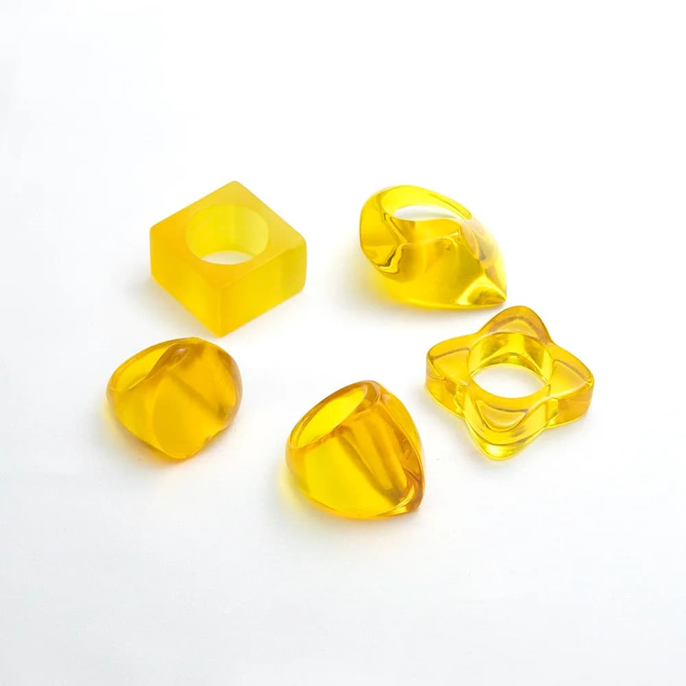 1PC Creativo Anelli di Vetro di Murano Smalto Decorazione Anello di Vetro Persiano per le Ragazze Accessori Vestito Da Partito Antiossidanti Inossidabili