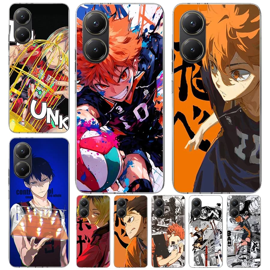 Haikyuu Oya Volleyball Anime Soft Phone Case For Xiaomi Redmi 15C 15 13C 13 Poco X5 X6 X7 F7 M7 M8 Pro X3 12C 12 10C 10A 10 9T F