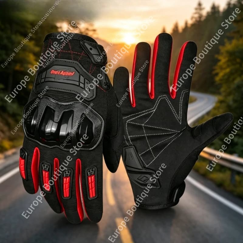 Guanti da Moto OnesAgain Estivi per Uomo e Donna, Protezione Anticaduta per Bici Elettrica, Traspiranti con Touch Screen