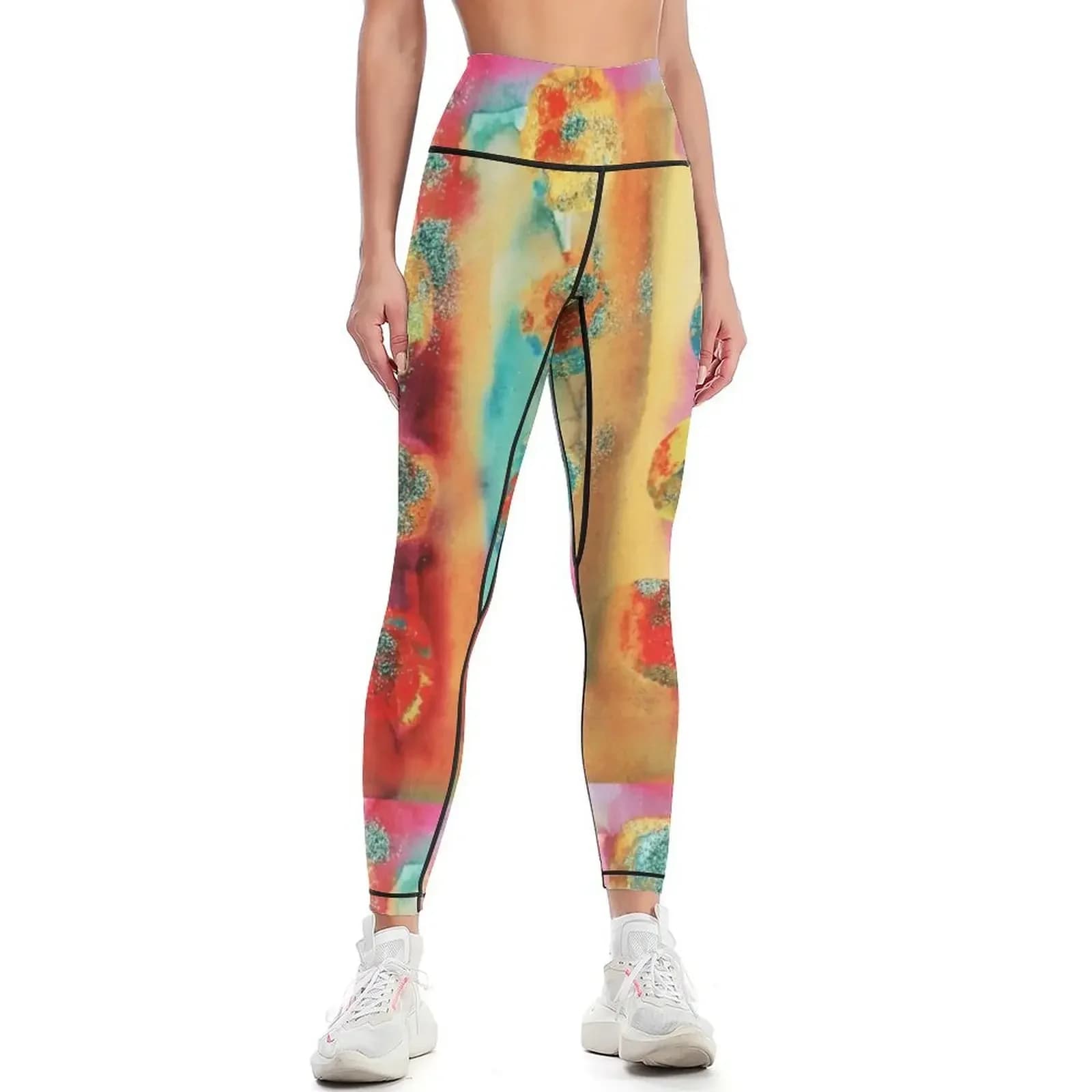 Rainbow Crystal Leggings gym's clothing gym clothing gym sportswear woman jogging pants Womens Leggings