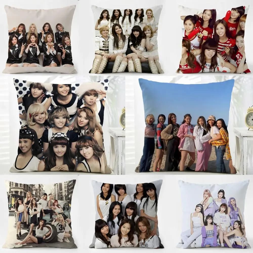 Fodera per cuscino G-Girls' Generation, tessuto morbido e delicato sulla pelle e cerniera nascosta