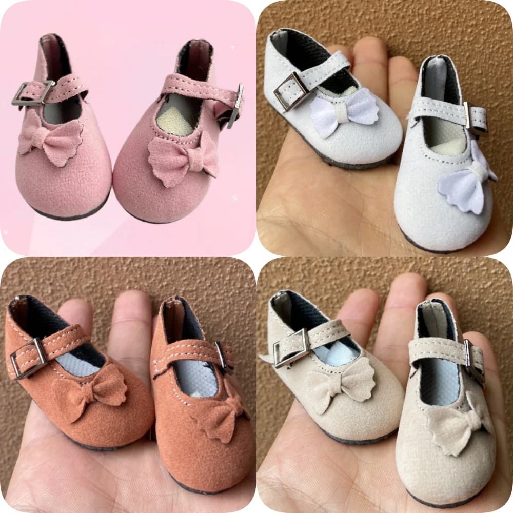 Nuovi ballerine per bambole morbide e carine da 5,7 cm - Mary Jane per bambole Paola Reina Corolle Mia in scala 1/4 da 32 cm Cute 1:4 Calzature per ragazze Gif