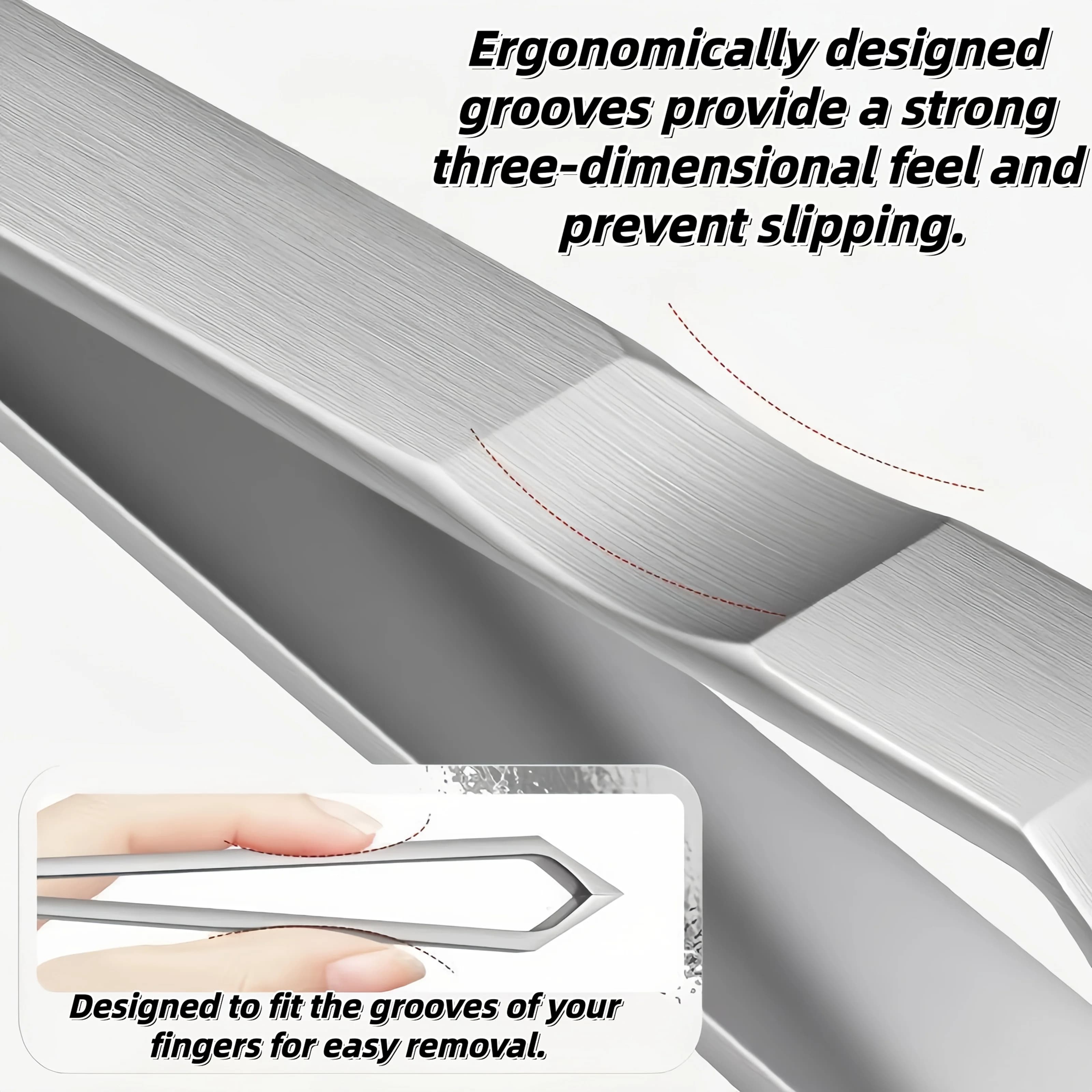 Stainless Steel Beard and Beverage Grips with Viso Peel Care Precision, Professional Use for Baffi