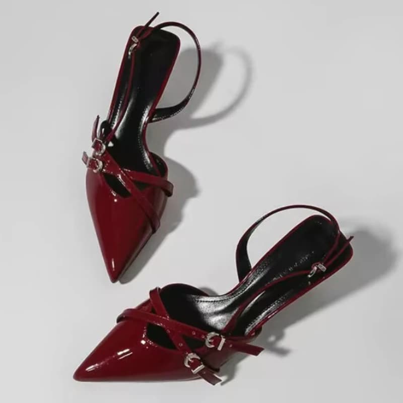 New Summer Summer Sandals 2026 with Buckle and Spilled Heel for Women, Sexy with Spill Point, Comfortable for Office and Casual, High Heels for Women