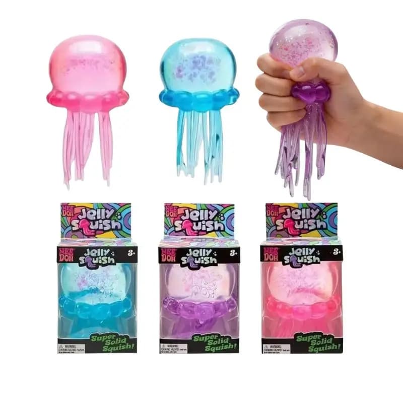 ! Squishies Nee Doh Medusa Giocattolo Antistress, Giocattolo Sensoriale Morbido in Gelatina per Alleviare lo Stress, Giocattolo a Sorpresa (Blind Box)
