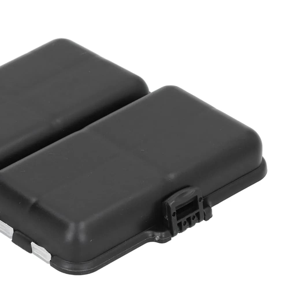 2PCS Portable 9 Compartments Fishing Tackle Box Double Sided ABS Fishing Rigs Box Detachable Mini Fishing Lure Box Hook Storage