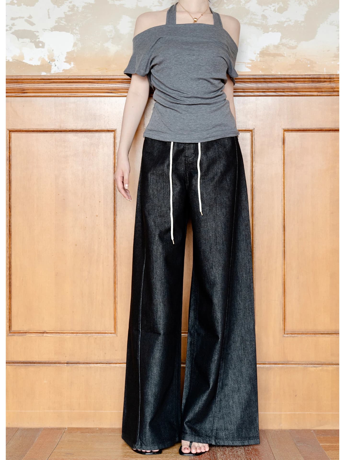 SerioLudere Loose Fit Casual Jeans Women's Summer Fashion High Waist Bell Bottoms Versatile Non-Specifying Body Shape