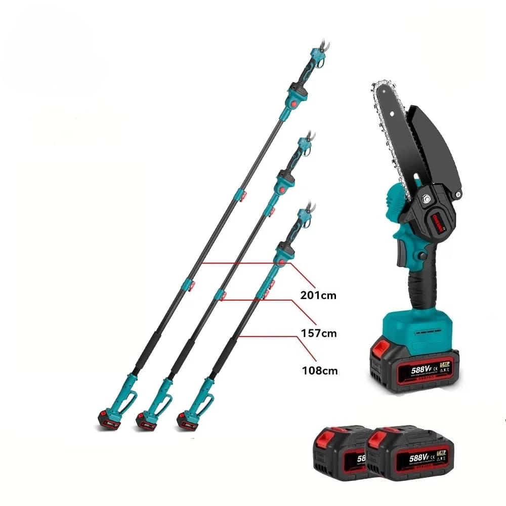 Lithium pruning shears for electric shears without long-range brushes